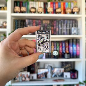 Sticker Tarotkarte Lady Death - Bookish Sticker - Acotar, Holo, Aufkleber, Journal, Bookjournal, Das Reich der sieben Höfe, Nesta Archeron