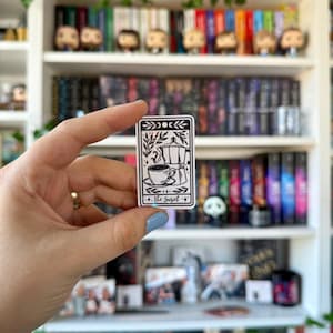 Sticker Tarotkarte The Suriel - Bookish Sticker - Acotar, Holo, Aufkleber, Journal, Bookjournal, Das Reich der sieben Höfe
