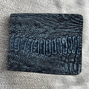 Billetera con clip para billetes - Personalizada - Avestruz - Minalmilst
