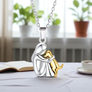 Bonsny Statement Acrylic Basset Hound Dog Necklace Pendant Long Chain
