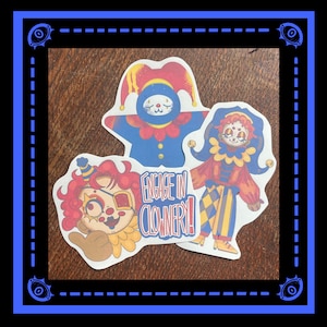 Clown Clown Clown! Stickers - Handmade clowncore stickers