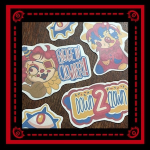 Paquete de pegatinas de payasos: pegatinas de clowncore hechas a mano