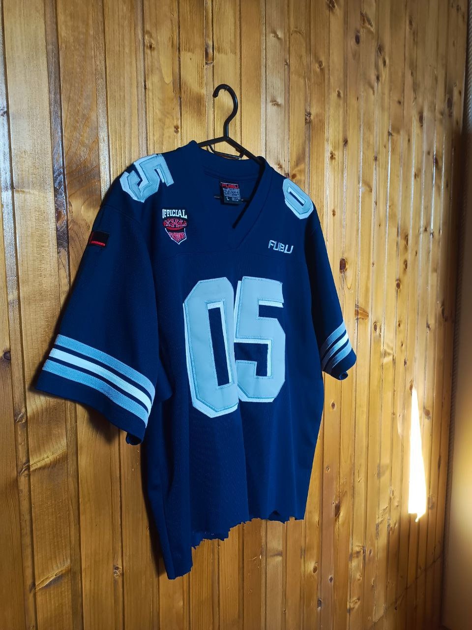 FUBU ゲームシャツ 05 刺繍 1992 オフィシャルリーグ ネイビーXL FUBU ゲームシャツ 05 刺繍 1992 オフィシャルリーグ ネイビーXL