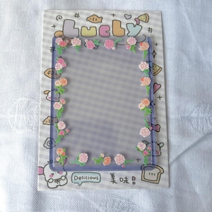 Toploader Kpop décoré avec des autocollants Toploader déco jolies fleurs esthétiques mignonnes roses