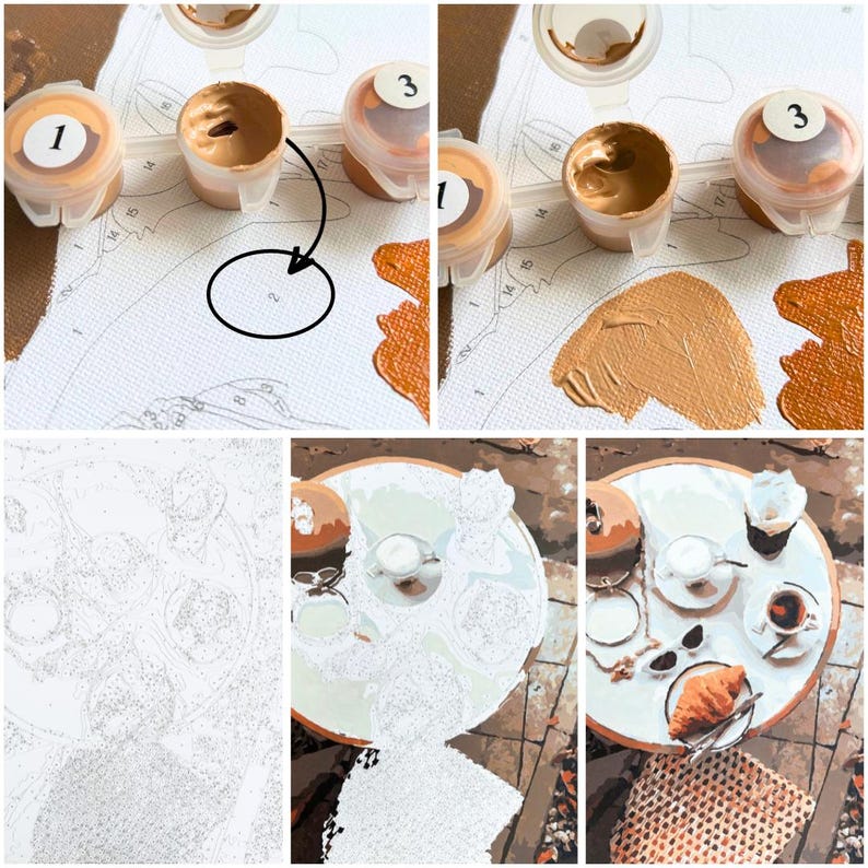 Paint by Numbers Kit Horse Sensitivity Paint by Numbers Kit on a FRAME