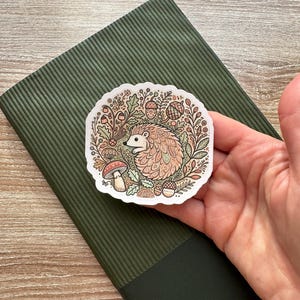 Easy to Peel Big Vinyl Sticker Hedgehog