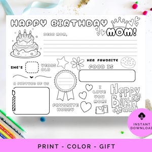 Cartão de aniversário para a mãe, cartão de aniversário para a mãe, Feliz aniversário para a mãe, Cartão de aniversário personalizado para a mãe, Aniversário da mãe, Aniversário da mãe para imprimir