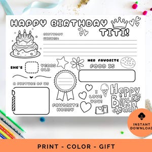 Titi birthday card, birthday card for Titi, Happy Birthday Titi, Personalized birthday card for Titi, Titi Birthday, Titi Birthday Printable