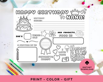 Nana birthday card, birthday card for Nana, Happy Birthday Nana, Personalized birthday card for Nana, Nana Birthday, Nana Birthday Printable