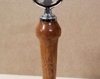Bottle Opener with Mahogany Wood Handle