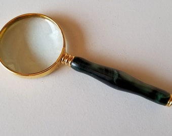 Magnifying Glass with Green Acrylic Handle