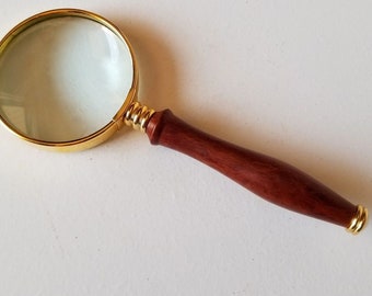 Magnifying Glass with Lacewood Handle