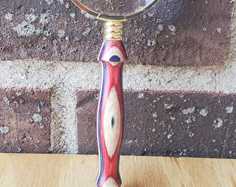 Magnifying Glass with Patriotic SpectraPly Wood Handle