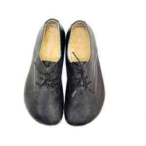 Womens Grounding Shoes , Barefoot Shoes Women, Grounding Shoes Copper, Leather Sole, All Leather Shoes | Black