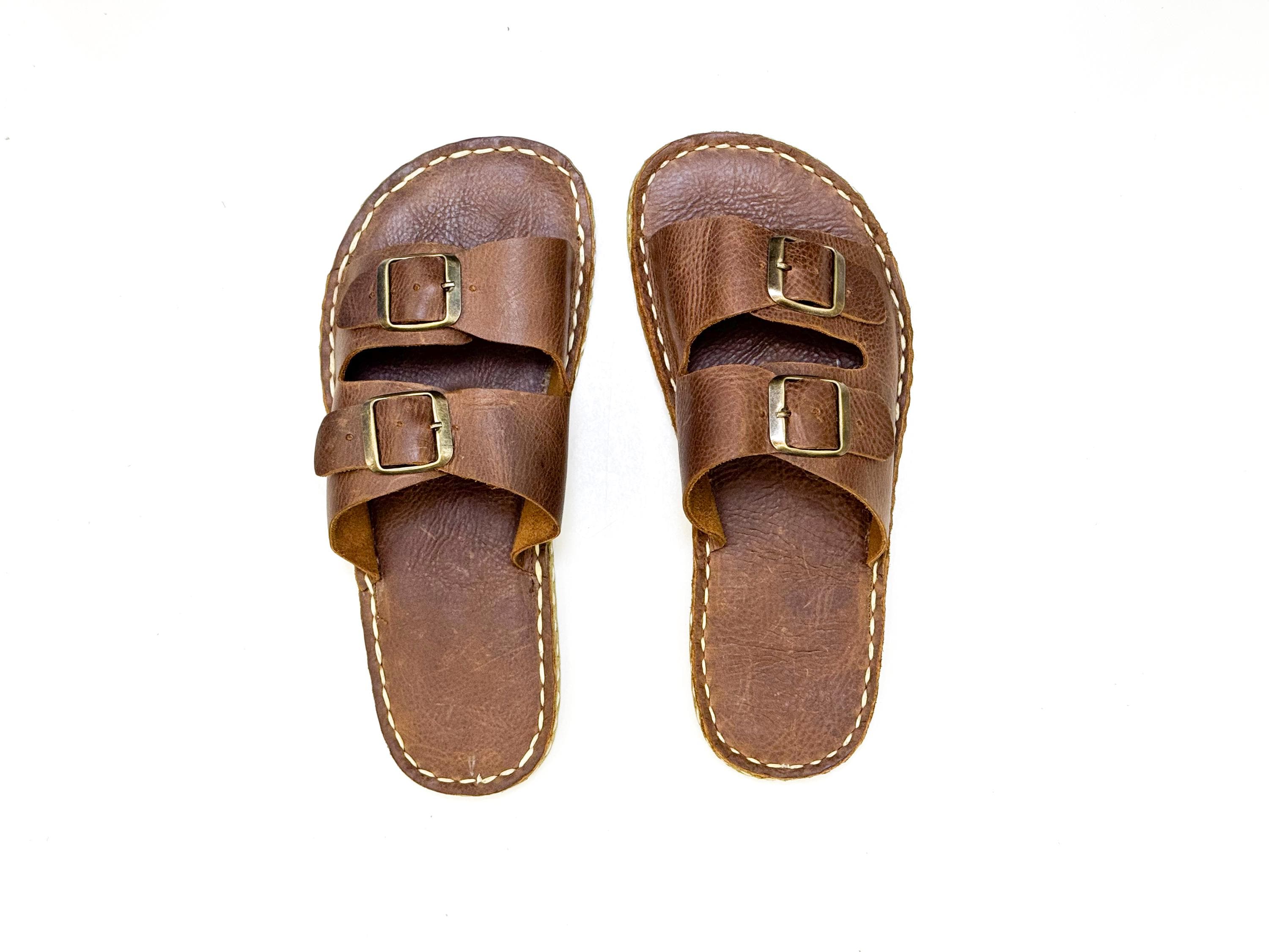 Barefoot Sandals Women, Grounding Sandals For Women, Earthing Slipper With Copper Rivet, Minimalistic Flat Sandals | Classic Brown