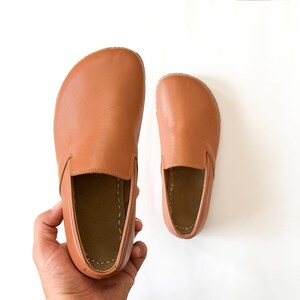 Moccasins For Women, Grounding Shoes Women, Barefoot Shoes With Copper, Genuin Leather Shoes, Earthing Shoes Women | Matte Brown