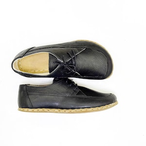 Grounding Womens Shoes , Barefoot Shoes Women, Earthing Shoes Copper, Leather Sole, All Leather Shoes, Handmade Shoes | Black