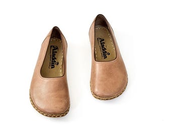 Barefoot Leather Shoes: Grounding Earthing Shoes for Women - Vision