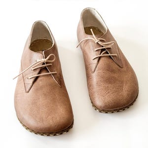 Earthing Shoes For Men, Grounding Shoes,All Leather Shoes, Shoe Gifted, Wide Toe Box, Barefoot Oxford Shoes| Vision
