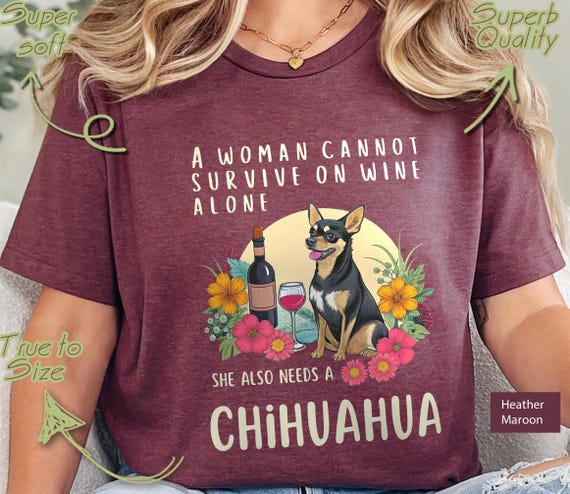 Chihuahua T Shirt, Chihuahua Mom T Shirt Chihuahua Lover Shirt