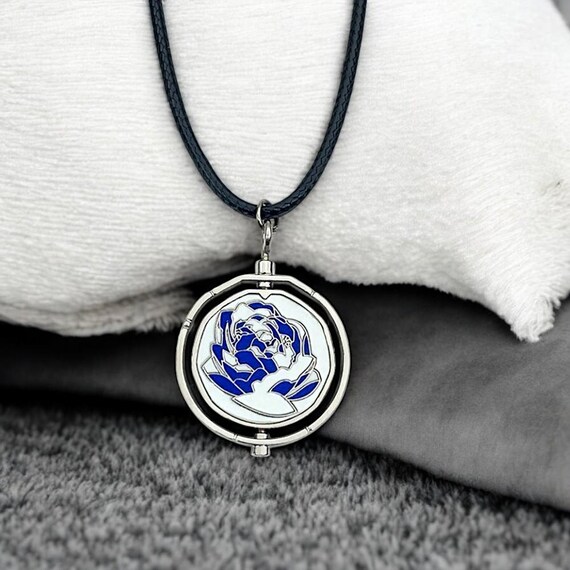 SMOKY BLUE ONLINE STORE / Rose coin necklace-EMF protection