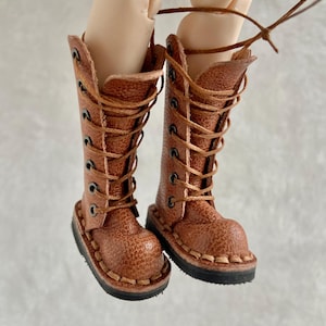 High laced shoes for Blythe doll,Blythe doll high leather boots different colors, handmade doll shoes, footwear for Blythe doll, mini boots