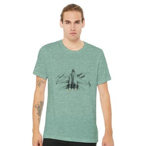 F14 Fighter Jet Navy v3 Premium Unisex Crewneck T-shirt | Bella + Canvas 3001
