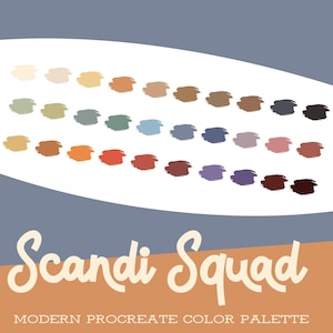 Pastel Scandi Art – A Modern Decor Palette of Hygge, Lagom & Nordic-Inspired Muted Tones Procreate