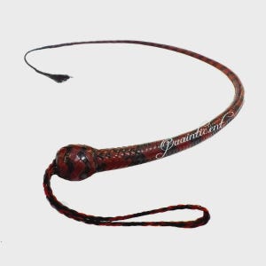 4 Ft 12 & 16 Plaits Cowhide, shot loaded, Single tail leather whip (Check Description for Offer)