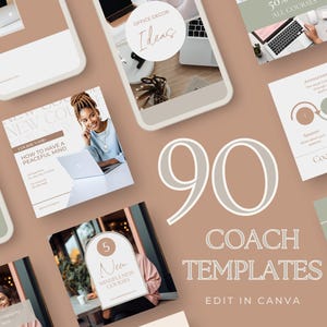 Canva-sjabloon voor coach Instagram-sjabloon Zakelijk Social mediapakket Professionele branding Wellness-mindset Coachverhaalsjabloon Vrouw