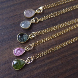 Multi Sapphire 14k Gold Layering Necklace