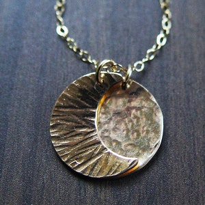 LUNAR Moon Phase Gold Necklace