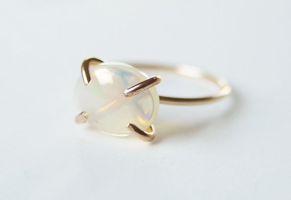 Feueropal Gold Ring Feueropal Gold Ring