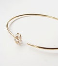 Raw Herkimer Diamond Bangle: 14k Gold Filled Adjustable Crystal Bracelet - Boho Wedding Jewelry