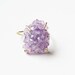 Amethyst Crystal Gold Ring 