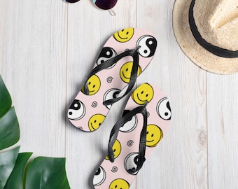 Colorful Summer Flip-Flops: Soft Fabric-Lined Rubber Sole