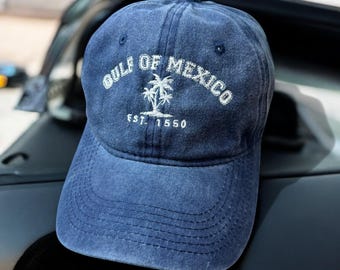 Gulf Of Mexico Stay Salty Resistance Embroidered Hat, Subtle Political Hat, Resist Cap, Not my president, Gift For Democrat, Anti Trump Gift