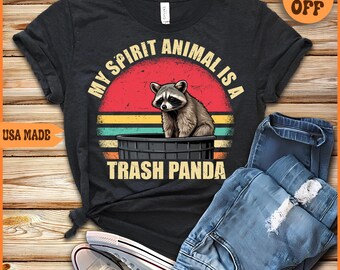 Trash Panda Meme Shirt: Funny Raccoon Spirit Animal
