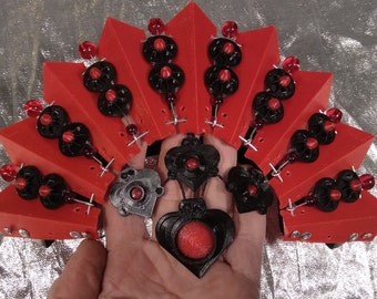 Vampire Queen's headpiece V2 Red Black