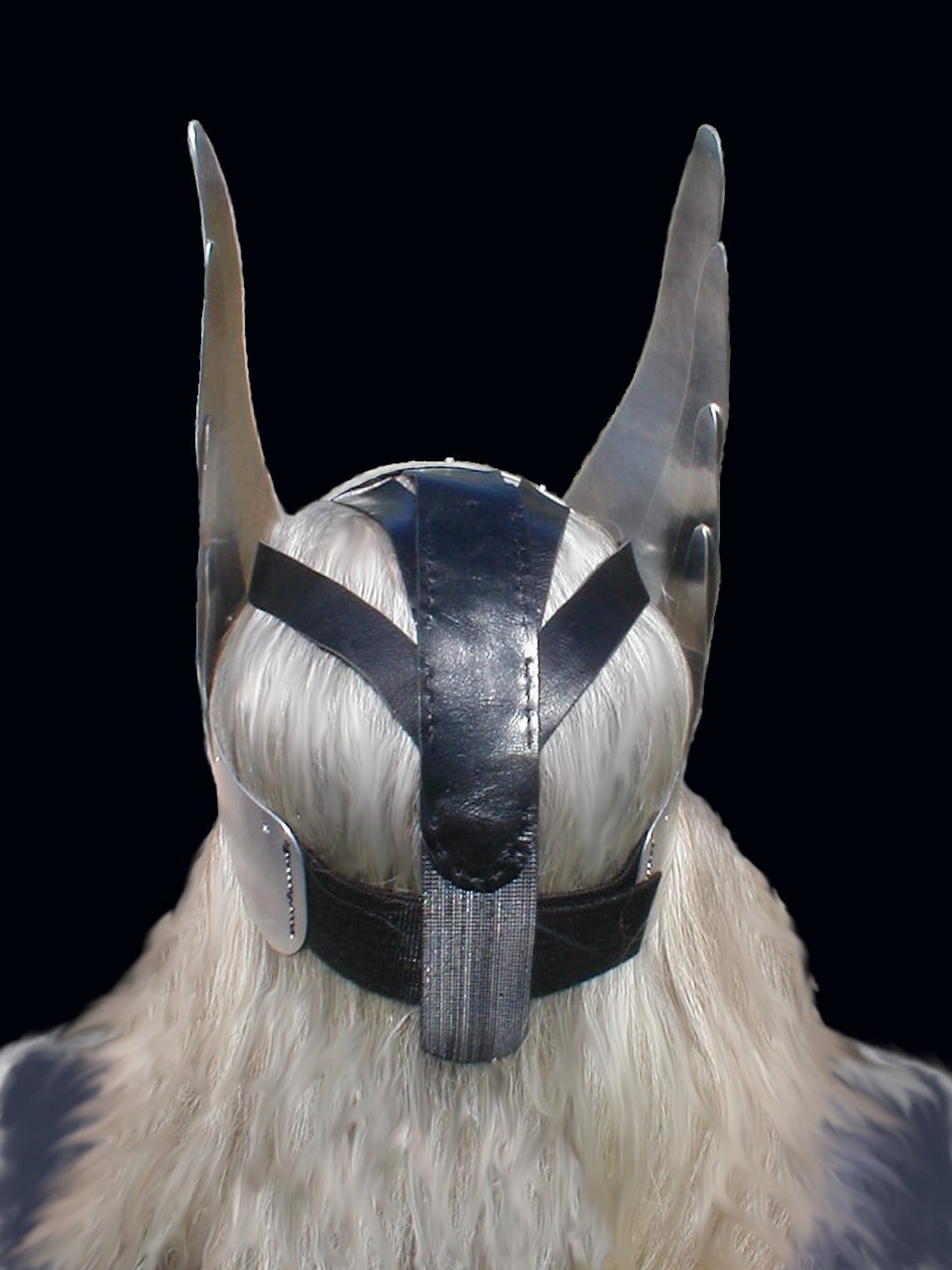 Thor Styled Metal Helmet With Adjustable Tie Back Etsy