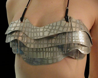 Metal Bra 30.244 With Etched Gator Scale Finish