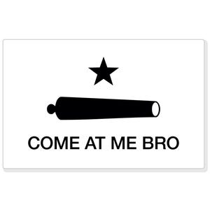 Come and Take It Flag Sticker - &#39;Come at Me Bro&#39; - 2A Patriotic Vinyl Decal - Bold Statement for Second Amendment Supporters