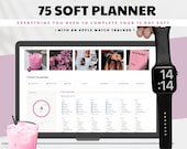 75 Soft challenge notion fitness notion notes all in one notion planner 75 soft tracker meal planner notion glow up weight loss planner