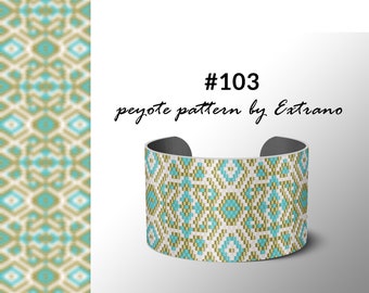 Peyote pattern bracelet, uneven peyote pattern, even peyote stitch, peyote pattern, native jewelry, spiritual jewelry, peyote #103