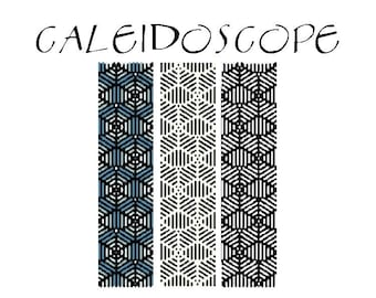 Peyote bracelet pattern, beading pattern,pattern for bracelet, beading jewelry, native american, peyote pattern - CALEIDOSCOPE 3x