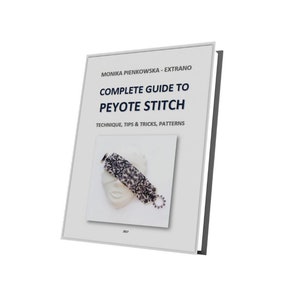 Peyote stitch e-book, peyote tutorial, complete guide to peyote stitch, step-by-step instructions, schemes and patterns, PDF PEYOTE STITCH image 1