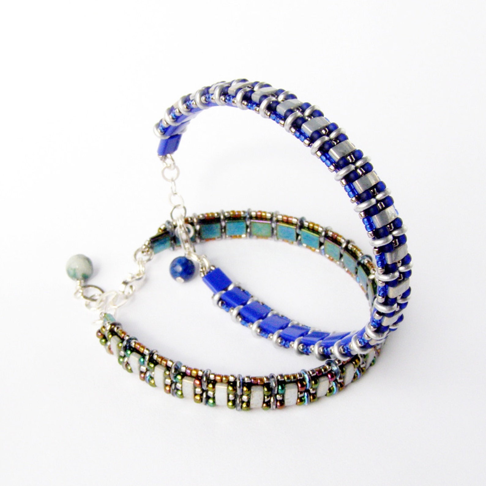 Thin Bracelet Tutorial, Beaded Thin Bracelet, Jewelry Tutorial, SURAT