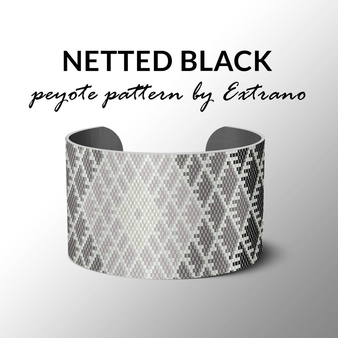 Peyote Bracelet Pattern Wide Cuff Pattern Uneven Peyote - Etsy