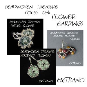Beading tutorials, beading patterns, seed beeds jewelry: Buy ANY 3 TUTORIALS for 12 USD Earrings, Bracelets, Peyote Patterns and more image 3