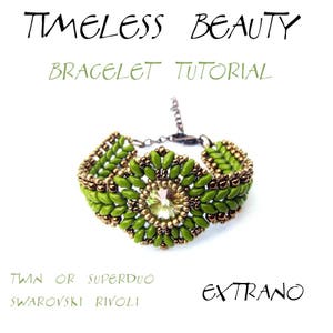 Beading tutorials, beading patterns, seed beeds jewelry: Buy ANY 3 TUTORIALS for 12 USD Earrings, Bracelets, Peyote Patterns and more image 9